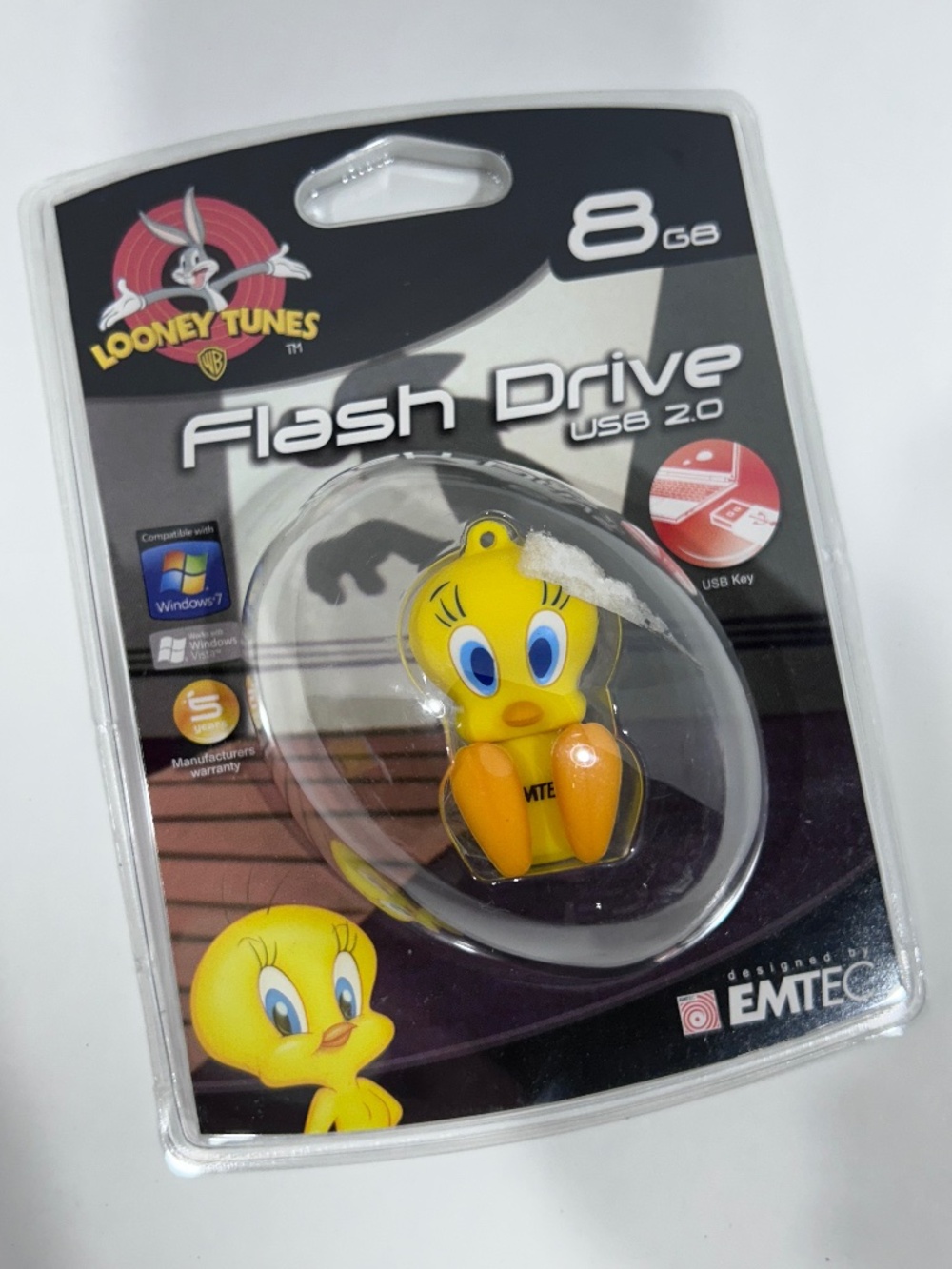 NEW Looney Tunes EMTEC Speedy Tweety Bird Looney figure -8GB USB 2.0 Flash Drive